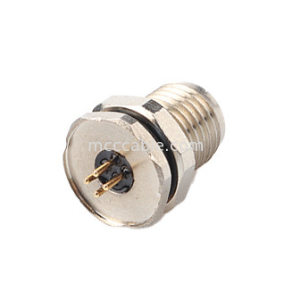 Çemberli Bağlantı M5 kodu-A 4Pin Su geçirmez Serisi M5 panel flange PCB erkek soket ile dişi eşler