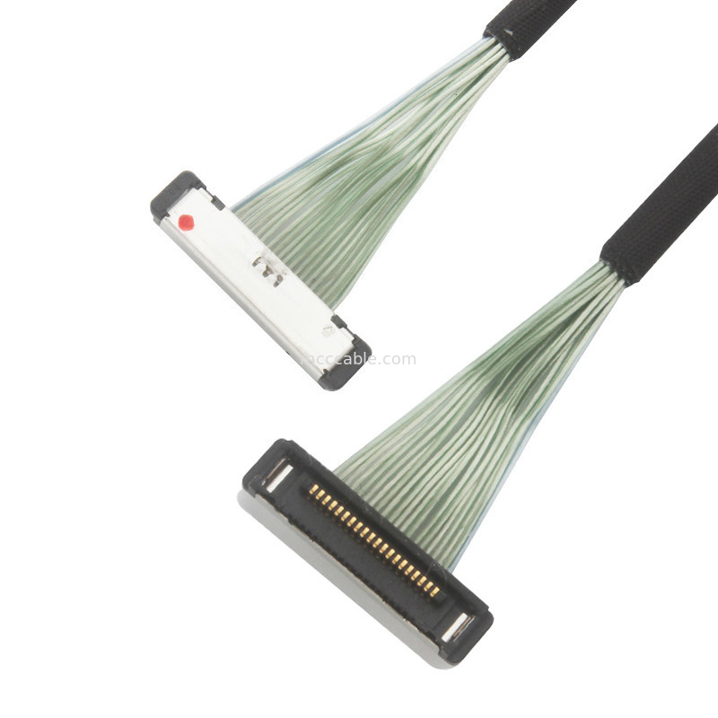 0.4mm Pitch 20380-R20T-06 Mikro Koaksiyel Kablo Lvds bağlantı kablosu 20P 0.4mm pitch