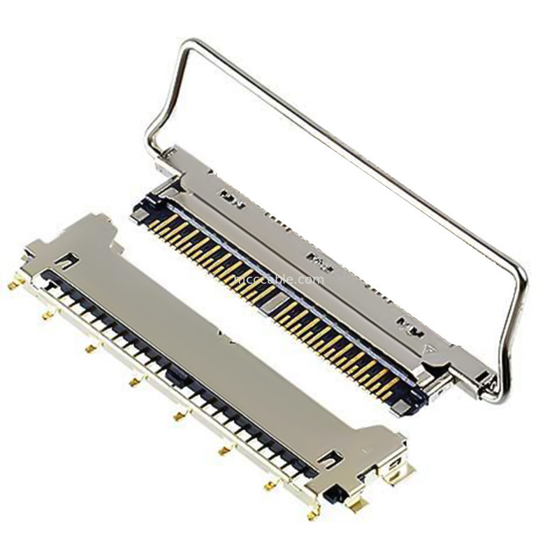 40P Kablo Kapalı 20978-040T-01 40pin lvds konektörü 0.25 mm mesafe, Yatay çiftleşme tipi