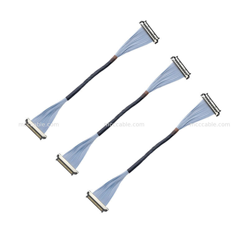 Profesyonel Sınıf USL20-30SS-018C Mikro Koaksiyel Kablo 0.4mm Konnektör Polis Vücut Kameraları ve Araç Kameraları için