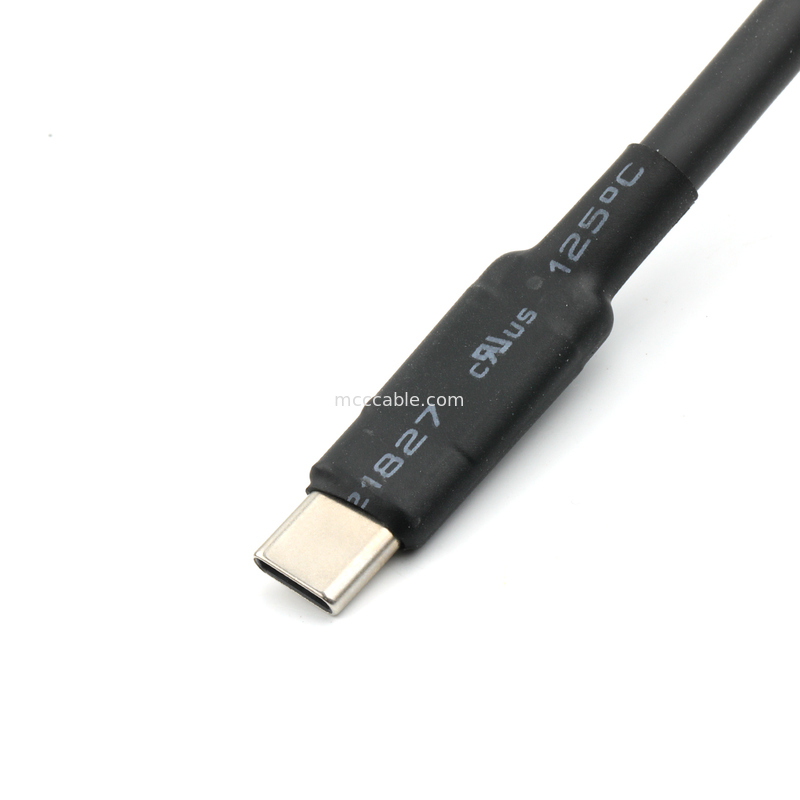 USB 3.0 to Type-C Cable, 30/24 AWG Shielded High-Flex TPE, 5Gbps Data