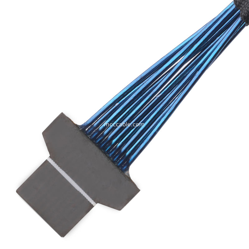 36AWG Mikro Koaksiyel Kablo – 50Ω Empedans – FPC 10-Pin'den FPC 10-Pin'e – UL1354