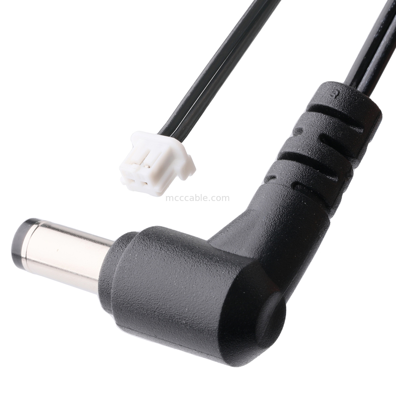 90 Derece DC Fiş 2.1x5.5mm - 2-Pin Kablo Grubu - UL2648 24AWG