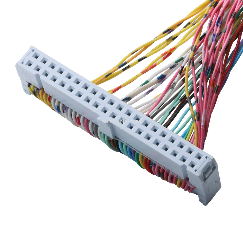 40-Pin IDC Şerit Kablo Demeti - 28AWG 0,05mm Aralık - 40-İletken Düz Tel