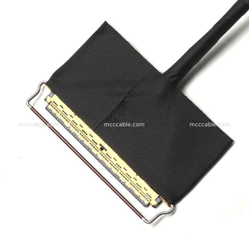LCD Sürücü Kartları için Özel 20453 50Pin'den 30Pin'e Mikro Koaksiyel Ekran Kablo Düzeneği
