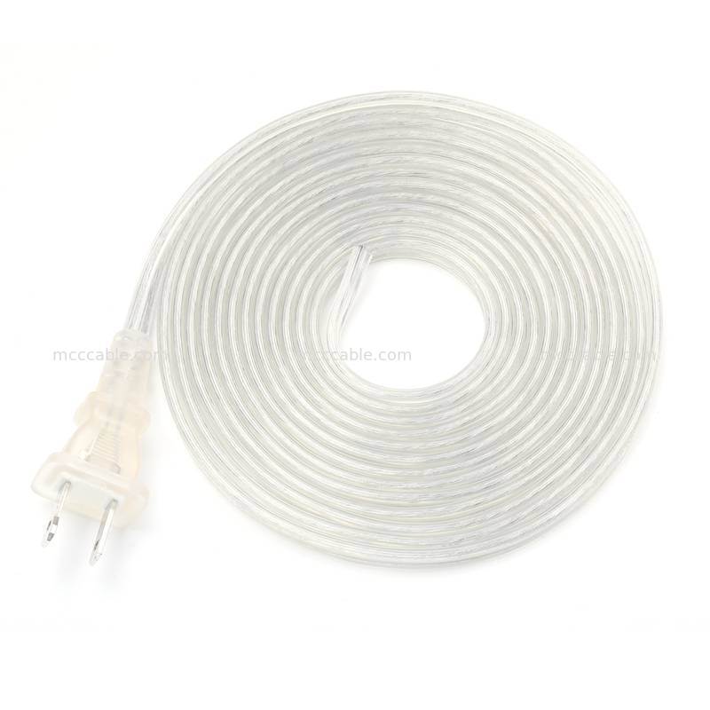 18AWG SPT-2 Kablosu ile Özel Şeffaf Polazlı İki Çaplı Güç Kablosu Montajı
