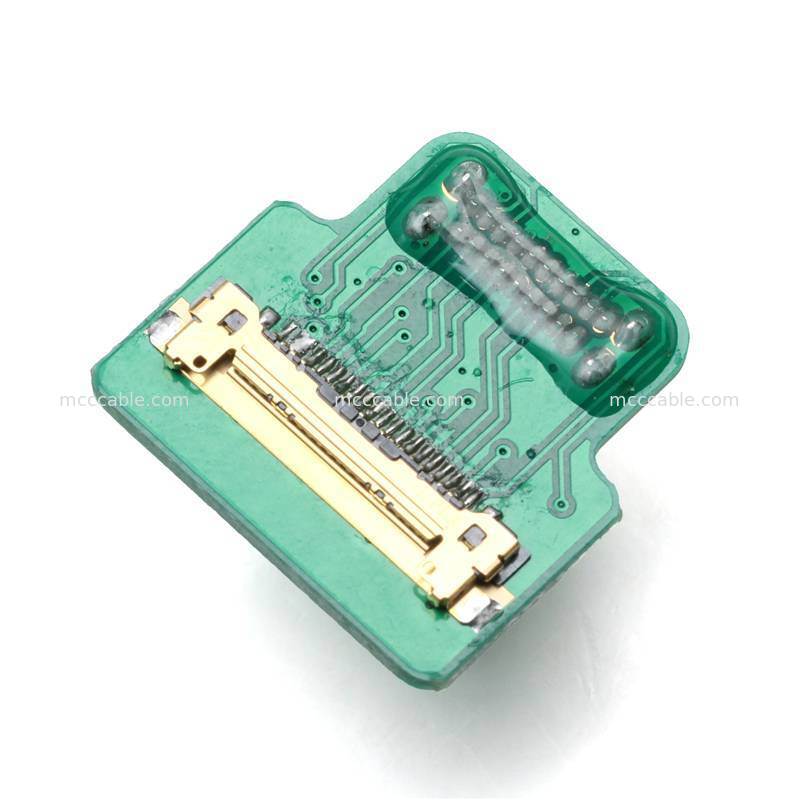 Gömülü Ekran Sistemleri için Özel Mikro HDMI'den Mini HDMI Mikro Koaksi Kablo Montajı