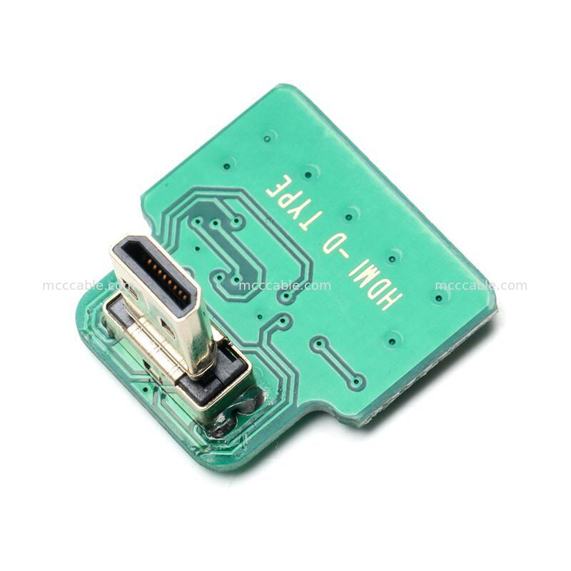 Gömülü Ekran Sistemleri için Özel Mikro HDMI'den Mini HDMI Mikro Koaksi Kablo Montajı
