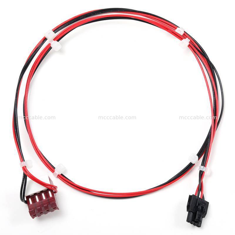 4 Pin Nano-Fit MTA156 Güç Tedarik Kablosu Montajı 15V AWG22 Özel Tel Bağlantısı