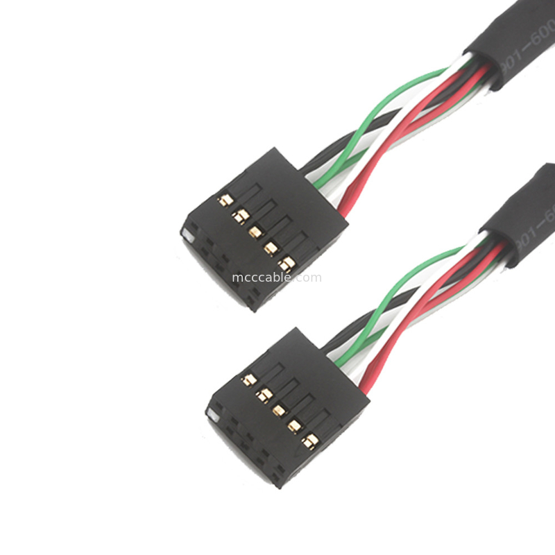 2.54mm Çift Usb Kablo Demeti Bb'den Sbc'ye 10 POS MOLEX 22552101 kablosu