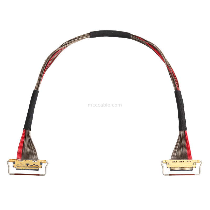 UL EDP LVDS Koaksiyel Kablo 0.4mm Pitch 20633-220T-01S 20 Pin Özel uzunluk