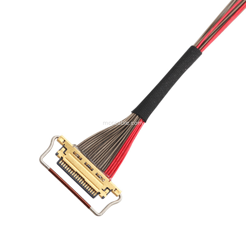 UL EDP LVDS Koaksiyel Kablo 0.4mm Pitch 20633-220T-01S 20 Pin Özel uzunluk