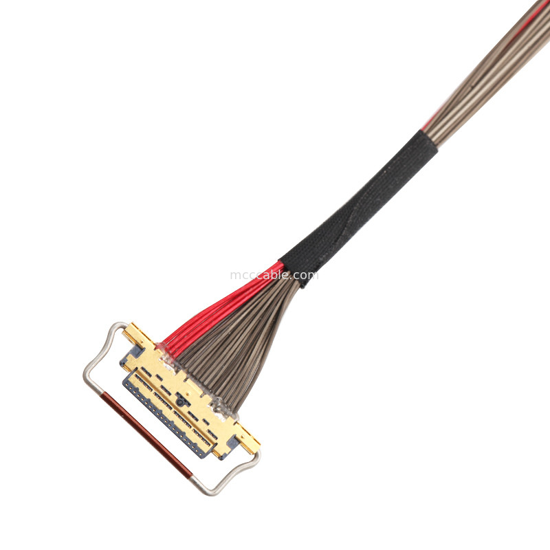 UL EDP LVDS Koaksiyel Kablo 0.4mm Pitch 20633-220T-01S 20 Pin Özel uzunluk