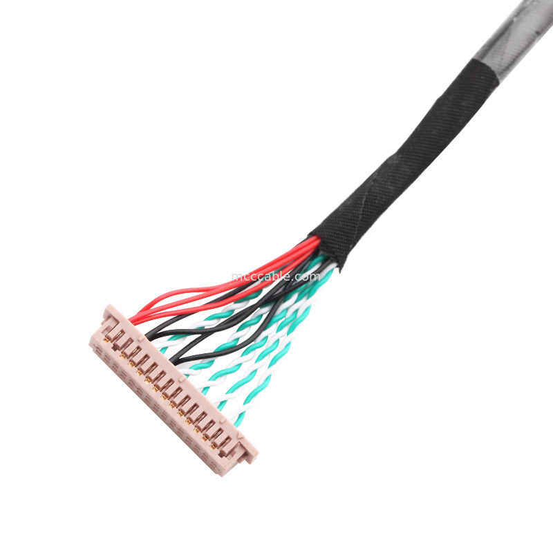 30 Pin LVDS Kablo Tertibatı WL1258h-20P TO  DF13-2 lvds ekran konnektörü
