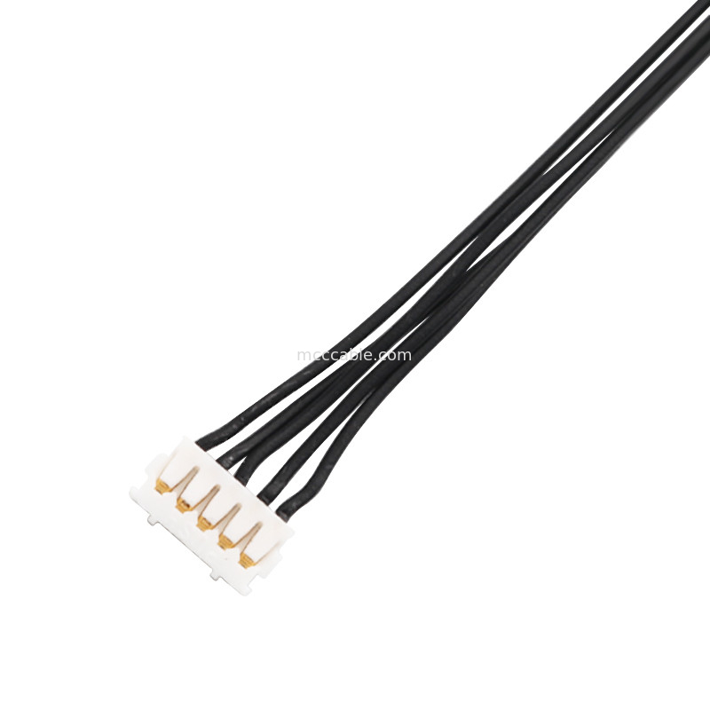 UAV kablo montajı Lvds Edp Kablo montajı 0.25mm Pitch 20531-034T-02 To Jst Auhr-05v-H 34 Pin Mikro koaksiyel kablo